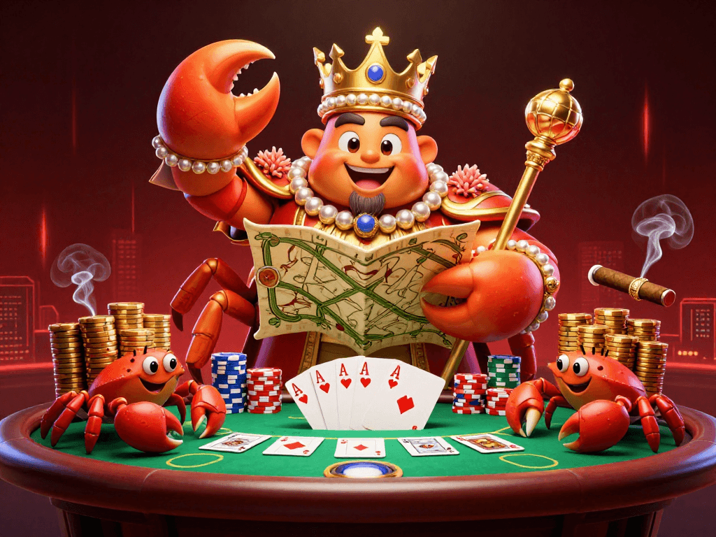 Engage with tài xỉu sunwin in an energetic 3D casino scene filled with poker chips and vibrant characters.