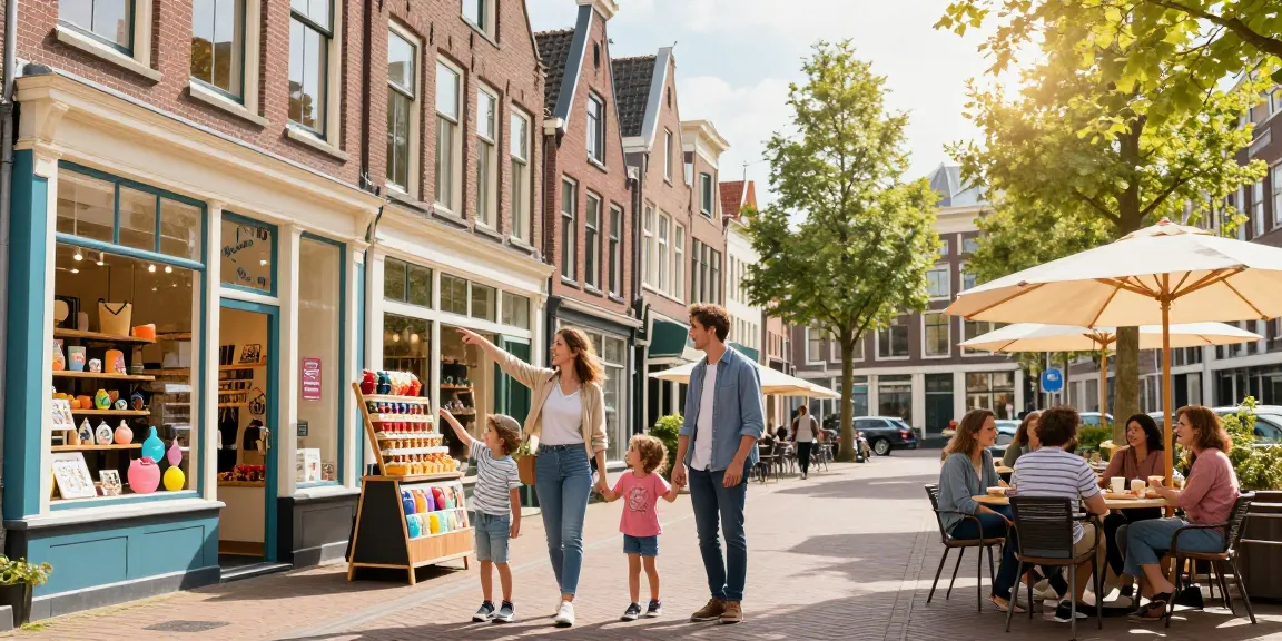 Family enjoying tips den haag while exploring local shops in Den Haag.