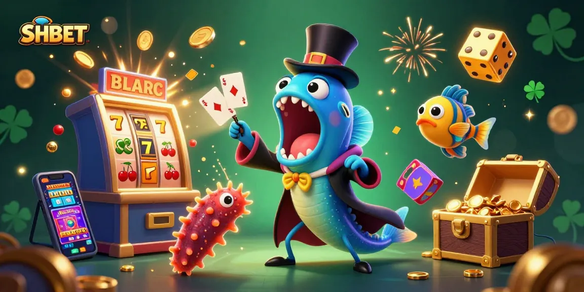 SHBET brings excitement to life with colorful casino games amid a magical deep-sea scene
