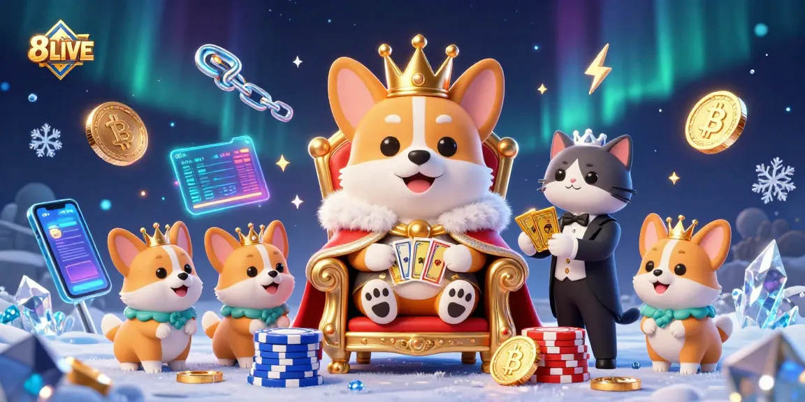 Engage with immersive gaming at 8LIVE featuring vibrant 3D characters and casino elements.