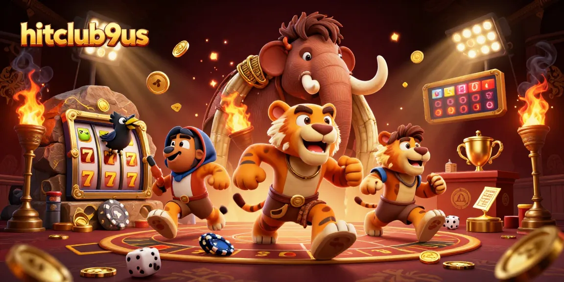Experience the thrill of hitclub9us with a vibrant and dynamic casino scene featuring epic gaming.