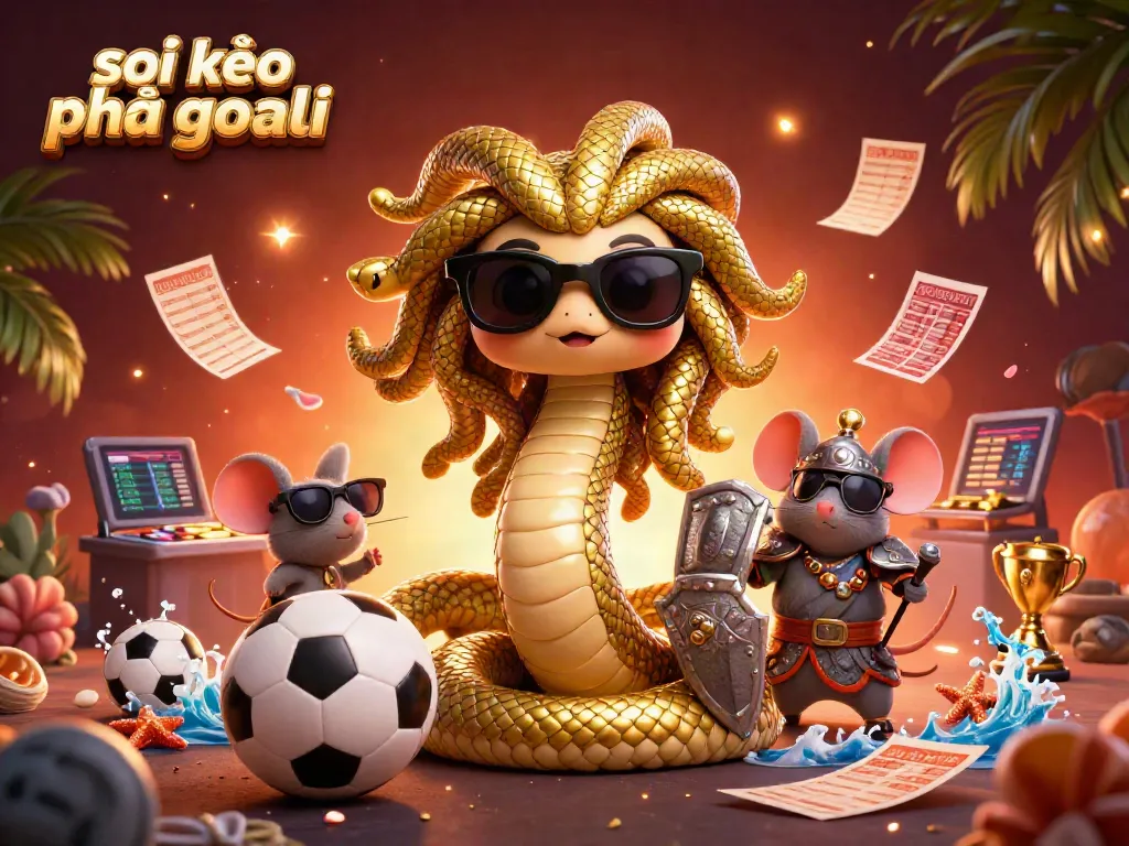 Soi kèo phạt góc illustrated scene showcasing sports betting excitement with dynamic character interactions