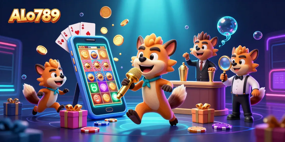 Join the fun at ALo789 with lively hyenas bringing casino energy, mixing drinks, checking IDs, and enjoying gaming