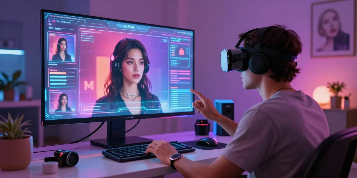 Engaging in nsfw ai chat with lifelike AI character in immersive digital setting.
