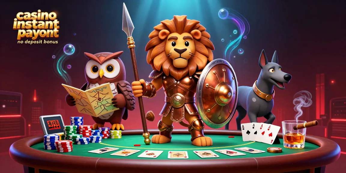 Experience the thrill of casino instant payout no deposit bonus with an engaging 3D illustration.