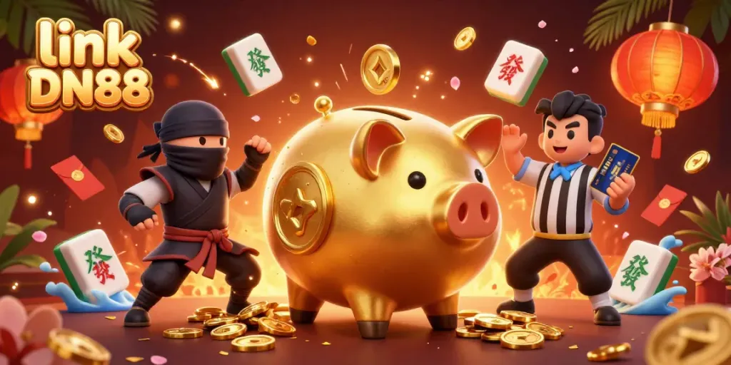 Join the excitement with the visually rich link DN88 casino game, featuring engaging characters and dynamic elements.