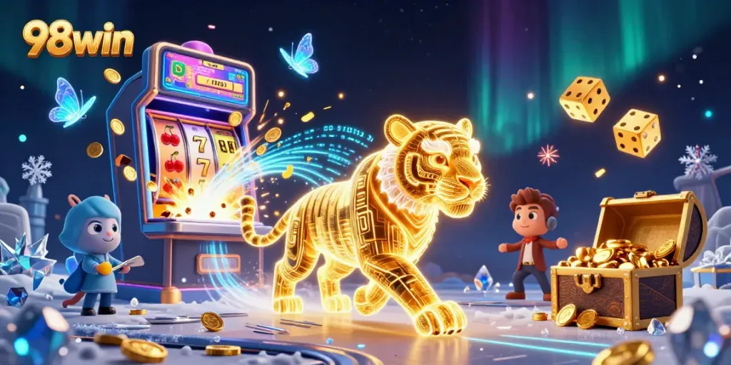 Experience the thrill of 98win's casino with a vibrant digital landscape full of excitement and rewards.