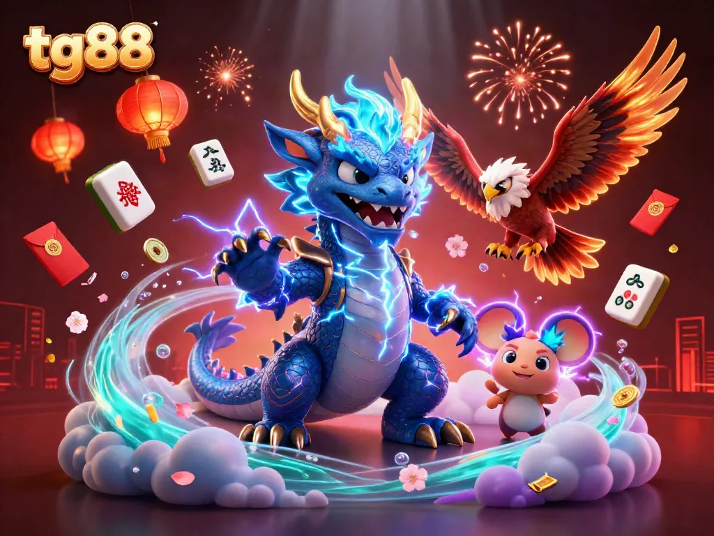 Experience thrilling gameplay at tg88 with colorful casino elements and dynamic characters.