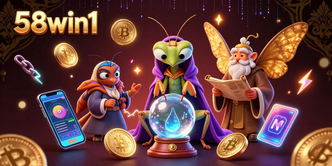 Engage with the vibrant 58win1 casino scene featuring mystical elements and a dynamic energy burst.