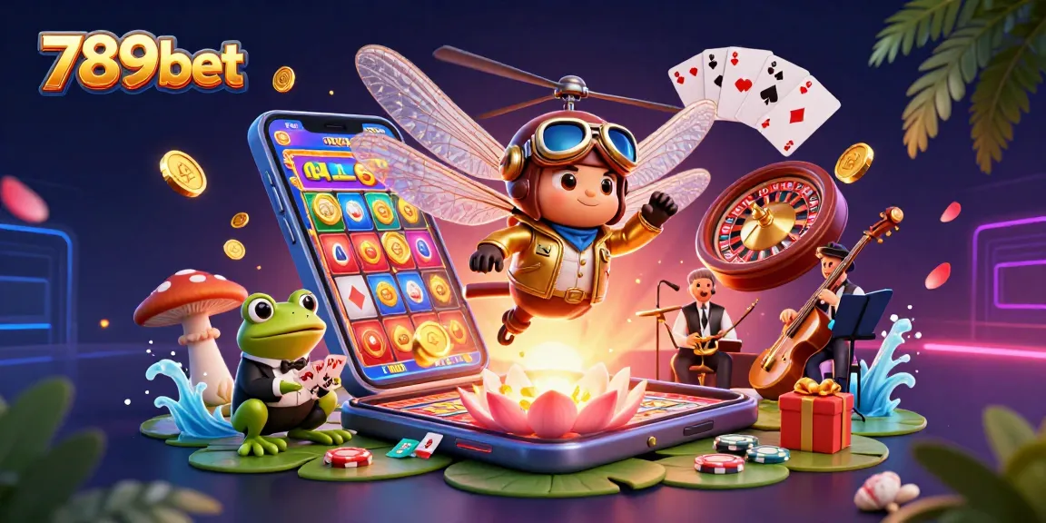 Experience exciting gaming action at 789bet with dynamic characters and vibrant casino elements.