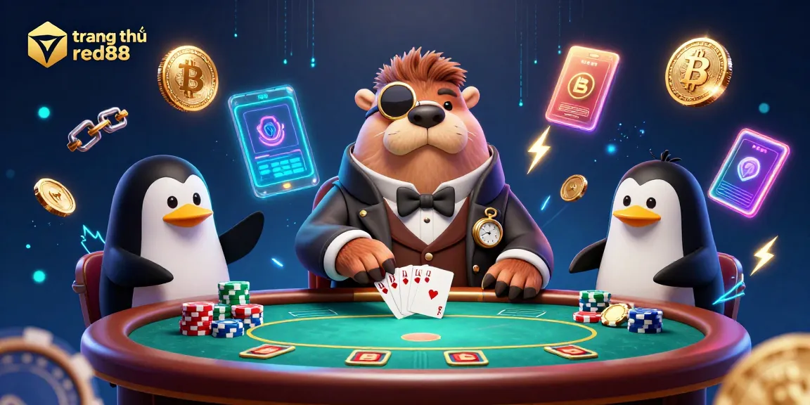 Join the action at trang chủ red88 with a walrus playing poker underwater amid crypto excitement!