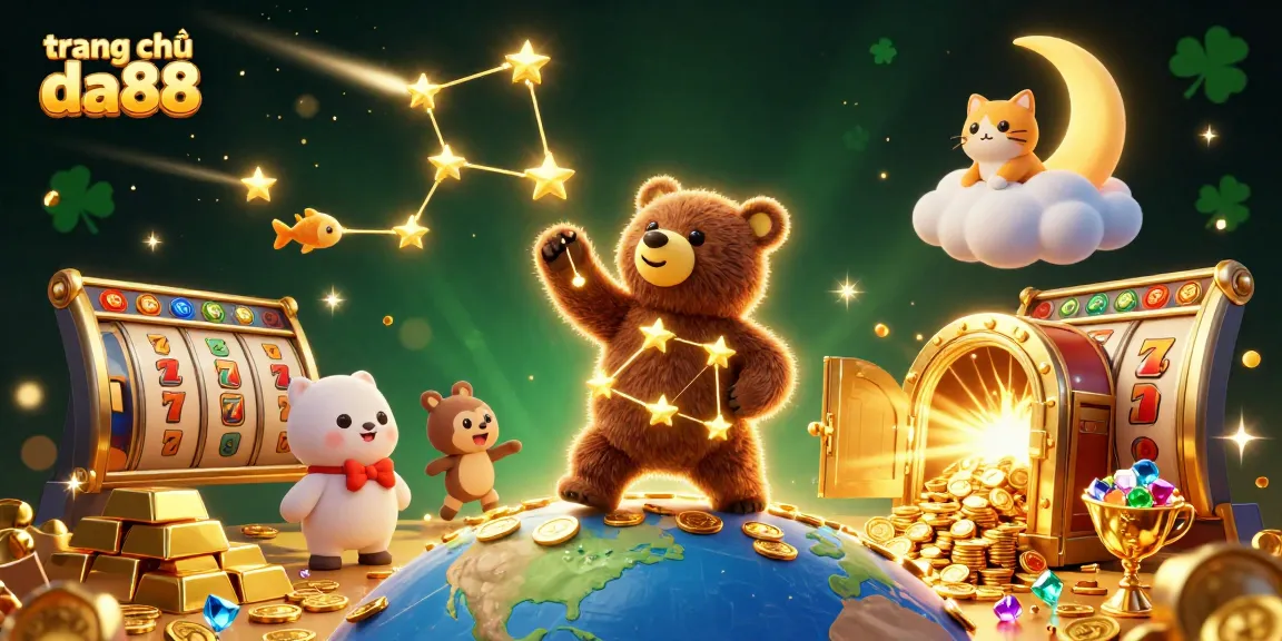 Experience thrilling slot action on trang chủ da88 with a dazzling constellation bear and dynamic game elements.