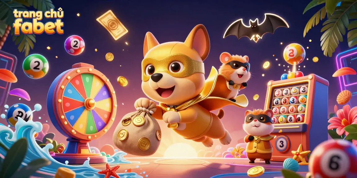 Experience excitement at trang chủ fabet with vibrant lottery elements and dynamic 3D characters.