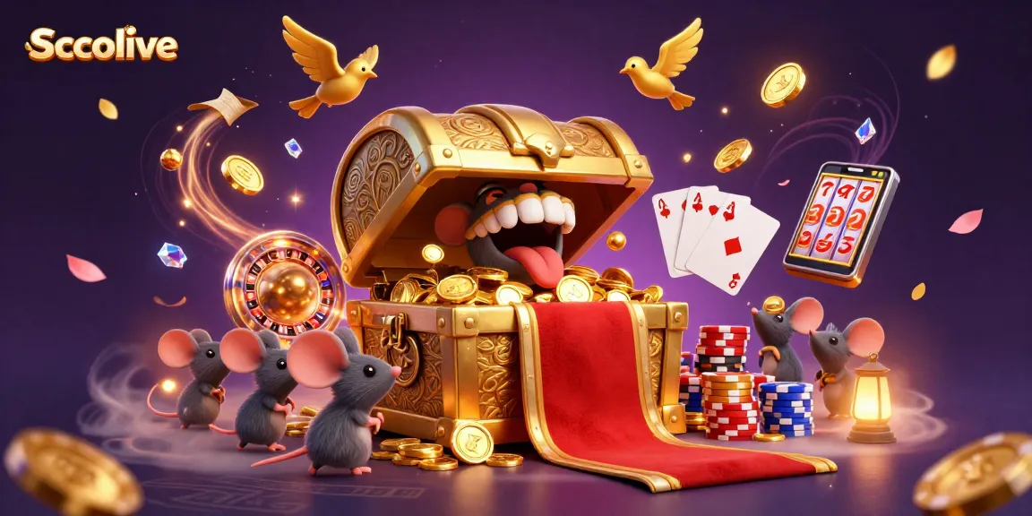 Socolive elevates the excitement with vibrant 3D illustration showcasing a treasure chest and casino elements.